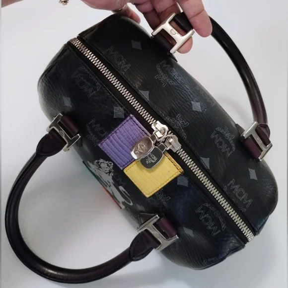 MCM Princess Lion Mini Boston Bag - Picture 7 of 14